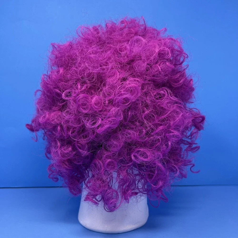 Halloween Clown Costume Wig‎ Purple Afro 60s 70s Disco Clown